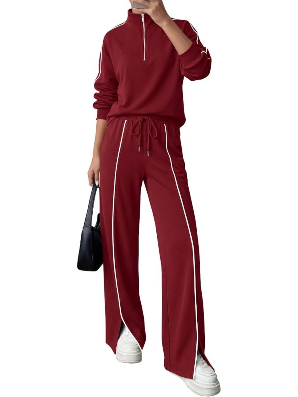 Cozy 2-Piece Lounge Set for Women - Stylish Fall Outfit, Casual & Comfy Wear